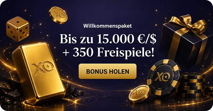 RollXO Willkommenspaket bis zu €15.000 + 350 FS